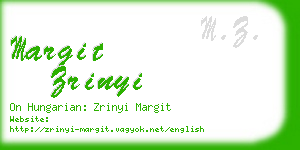 margit zrinyi business card